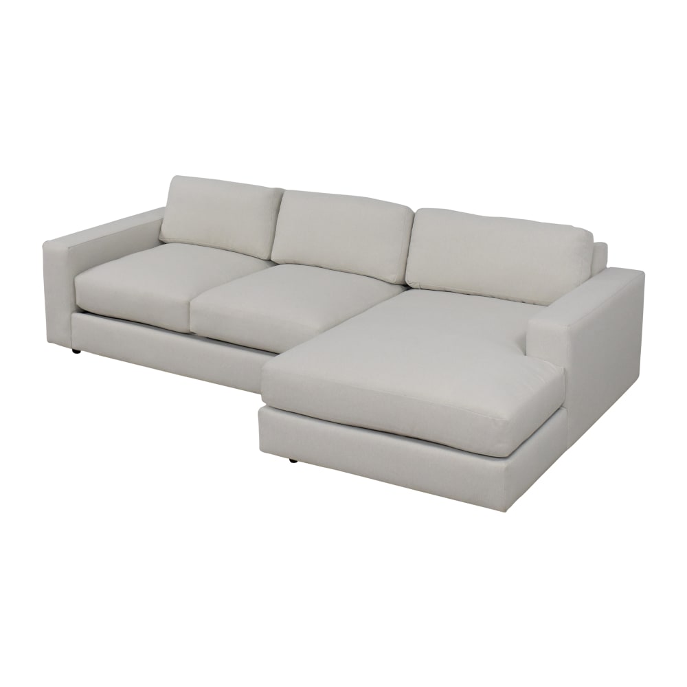 Urban 2 Piece Chaise Sectional, Sofa With Chaise