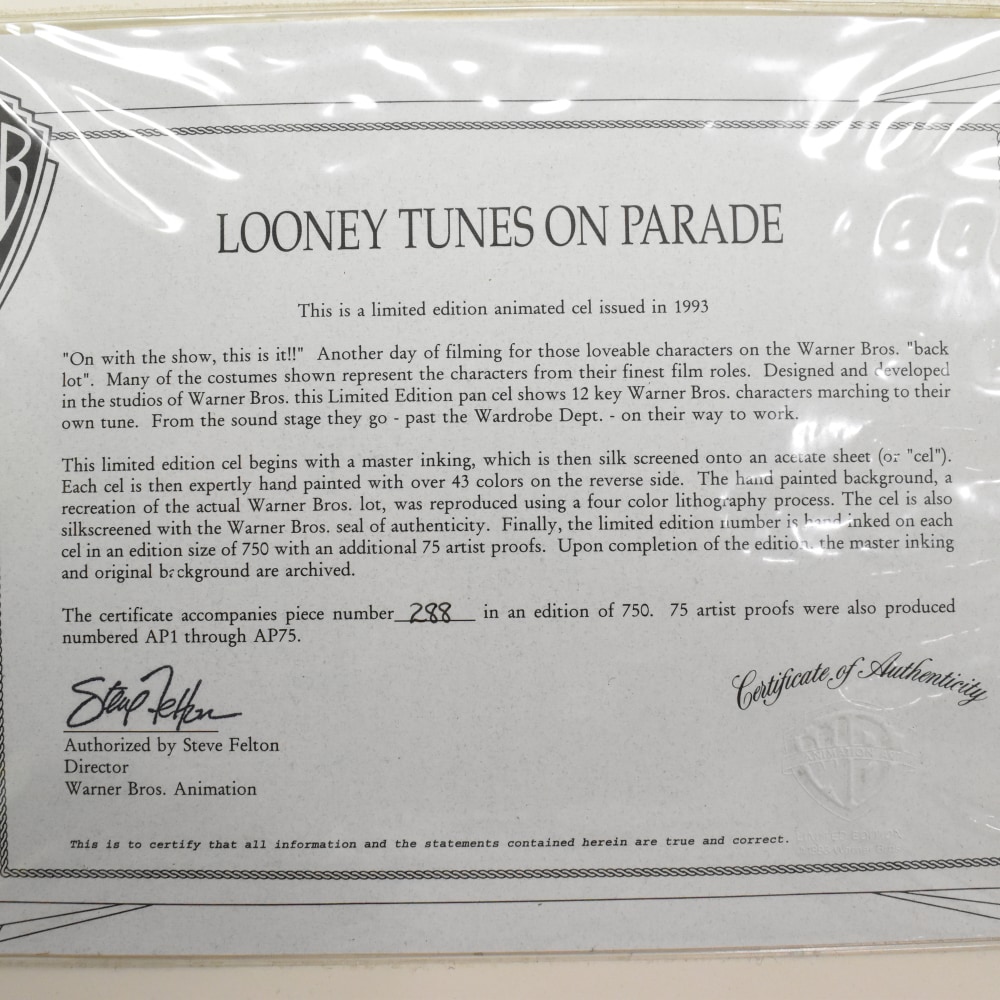 Looney Tunes On Parade - Limited Edition By Warner Bros. Studio – Disney  Art On Main Street