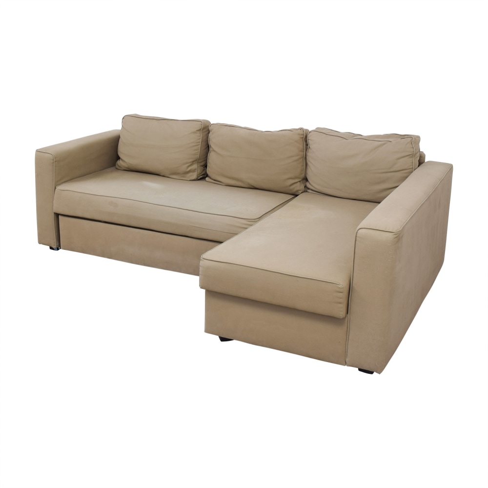 62% OFF - IKEA IKEA Manstad Sectional Sofa Bed with Storage / Sofas