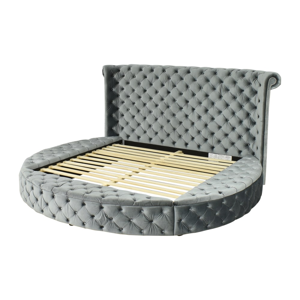 Furniture World Furniture World Modern Round King Storage Bed  nyc