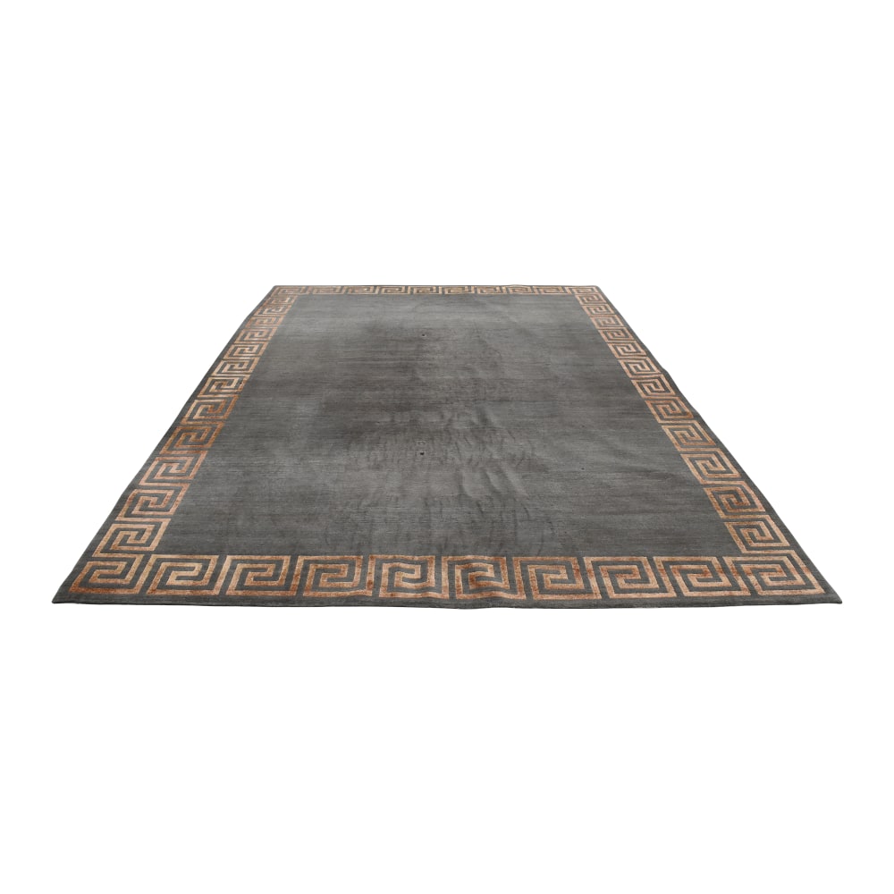 Reversible Greek Motif Design Patio Mat