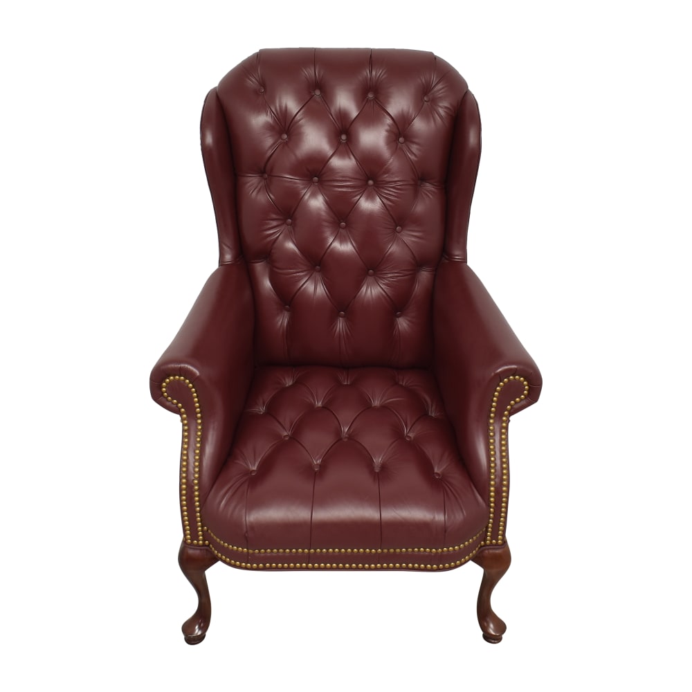 Achim CHCHPDBU14 Chase Tufted Chair Seat Cushions Burgundy - Set of 2