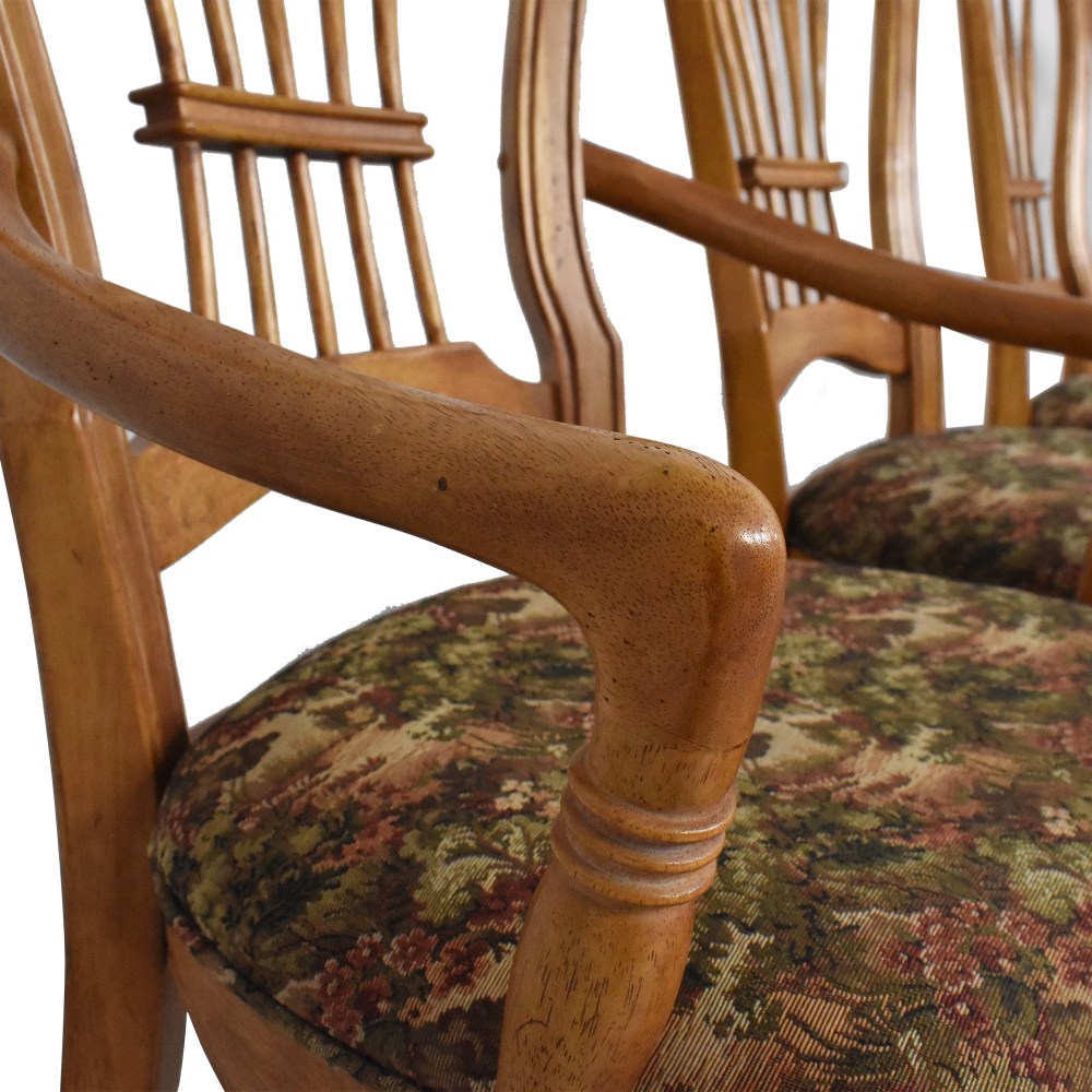 Bernhardt Wheat Back Dining Chairs, 77% Off