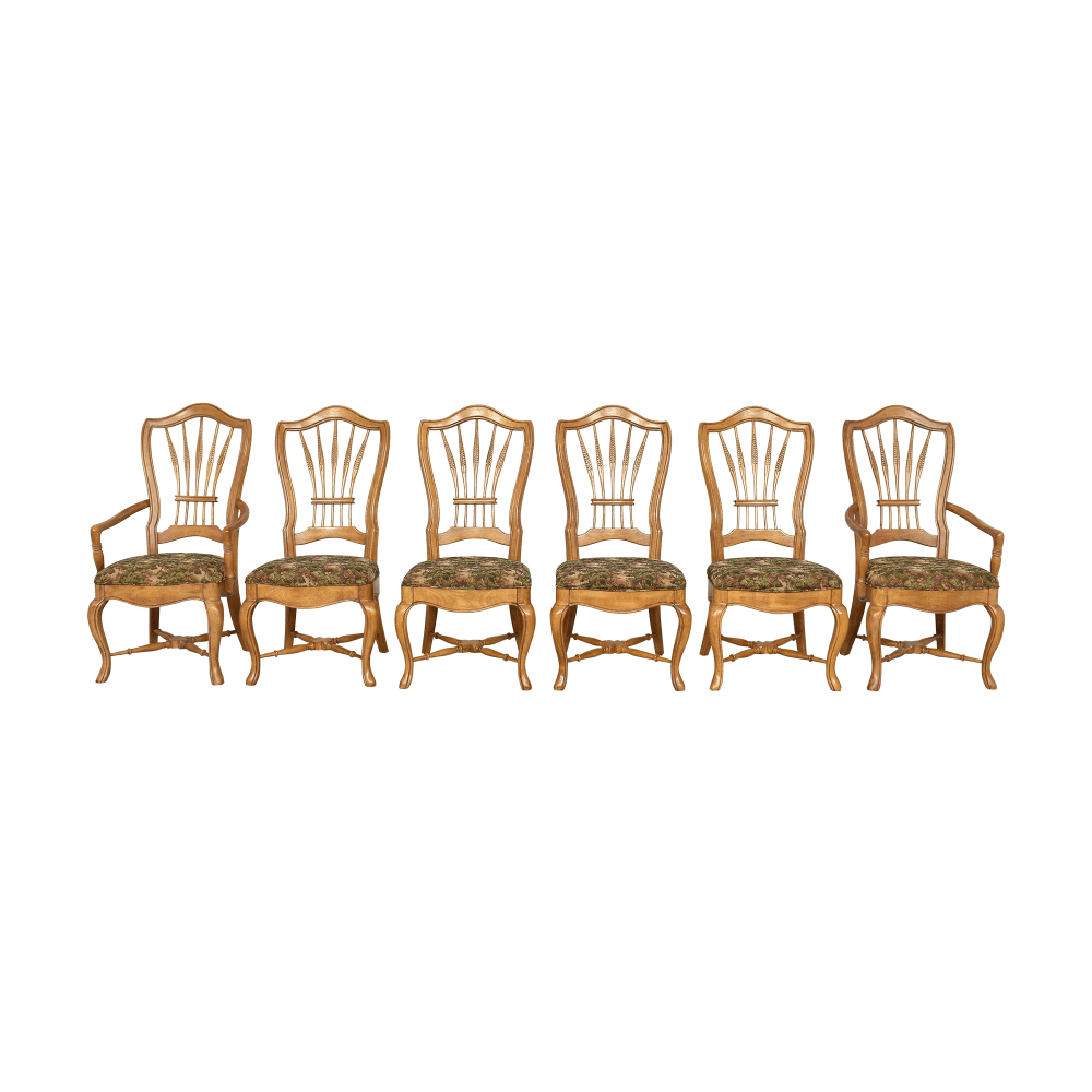 Bernhardt Wheat Back Dining Chairs, 77% Off