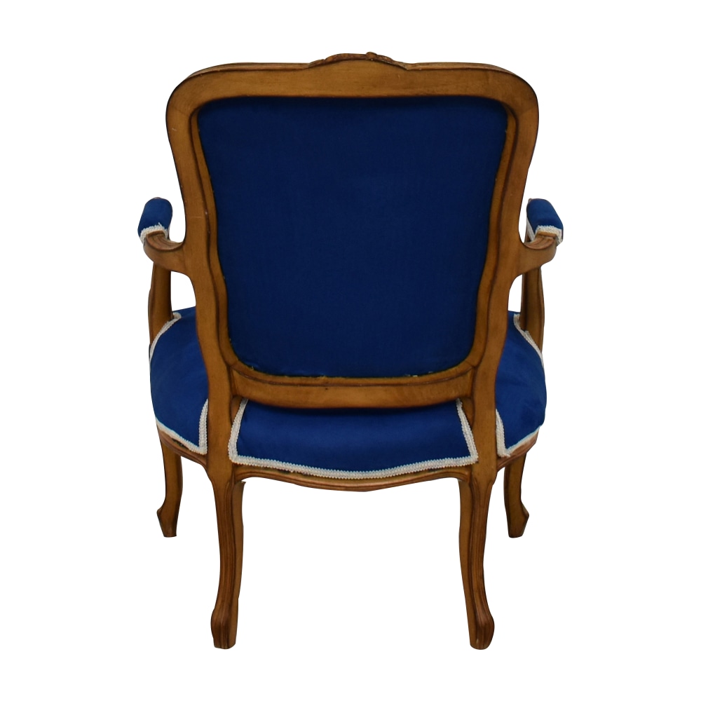 Louis XV armchair royal blue