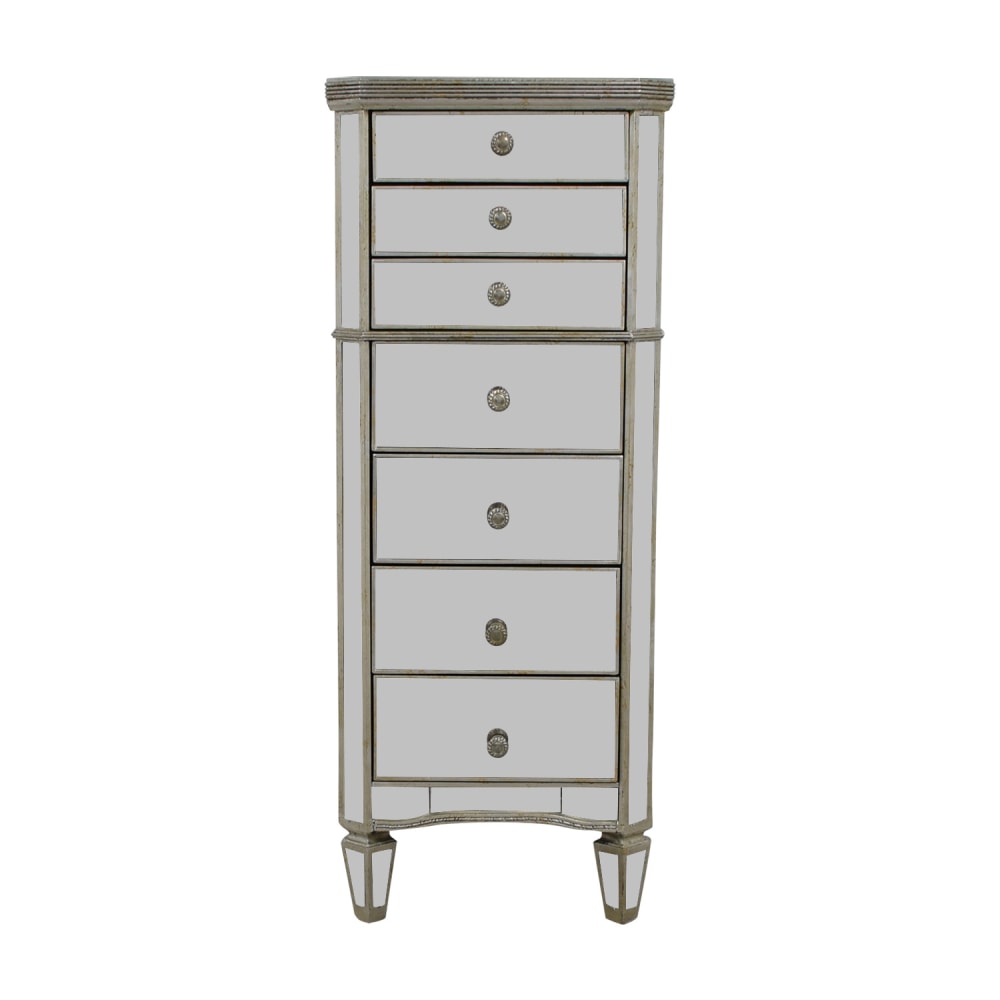 shop  Seven-Drawer Mirrored Tall Dresser online