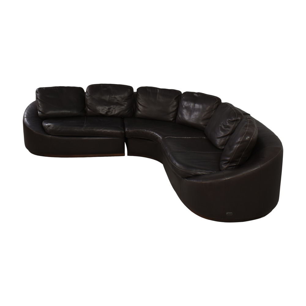 buy Giovanni Sforza Collection Modern Curved Sectional Giovanni Sforza Sectionals