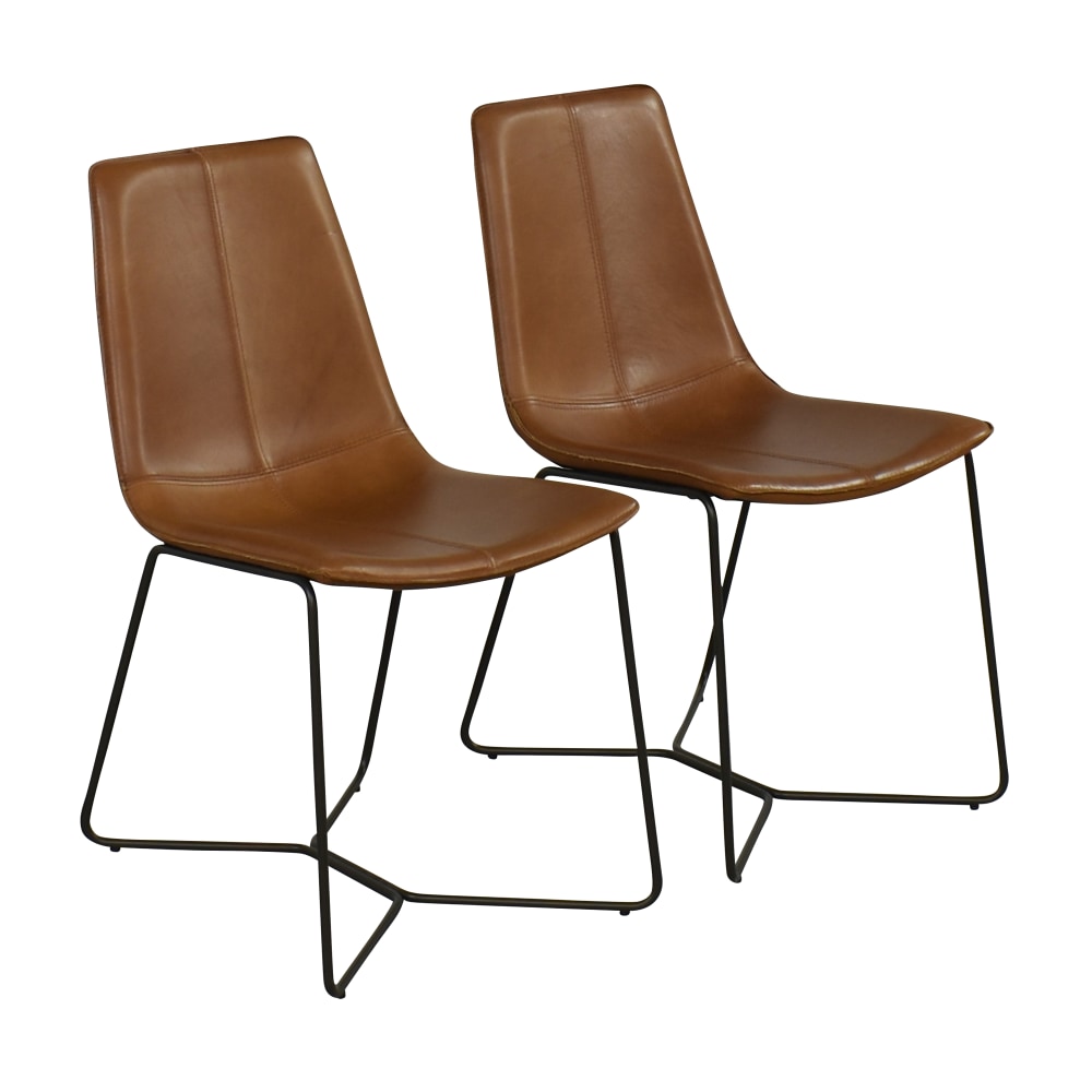shop West Elm Slope Dining Chairs West Elm Dining Chairs