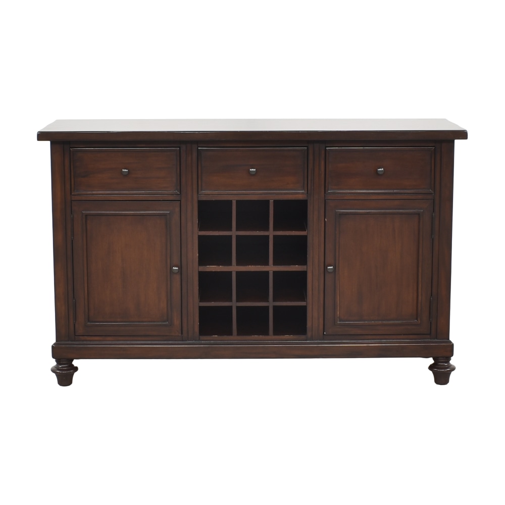 58% OFF - Pottery Barn Pottery Barn Montego Wine Buffet / Storage