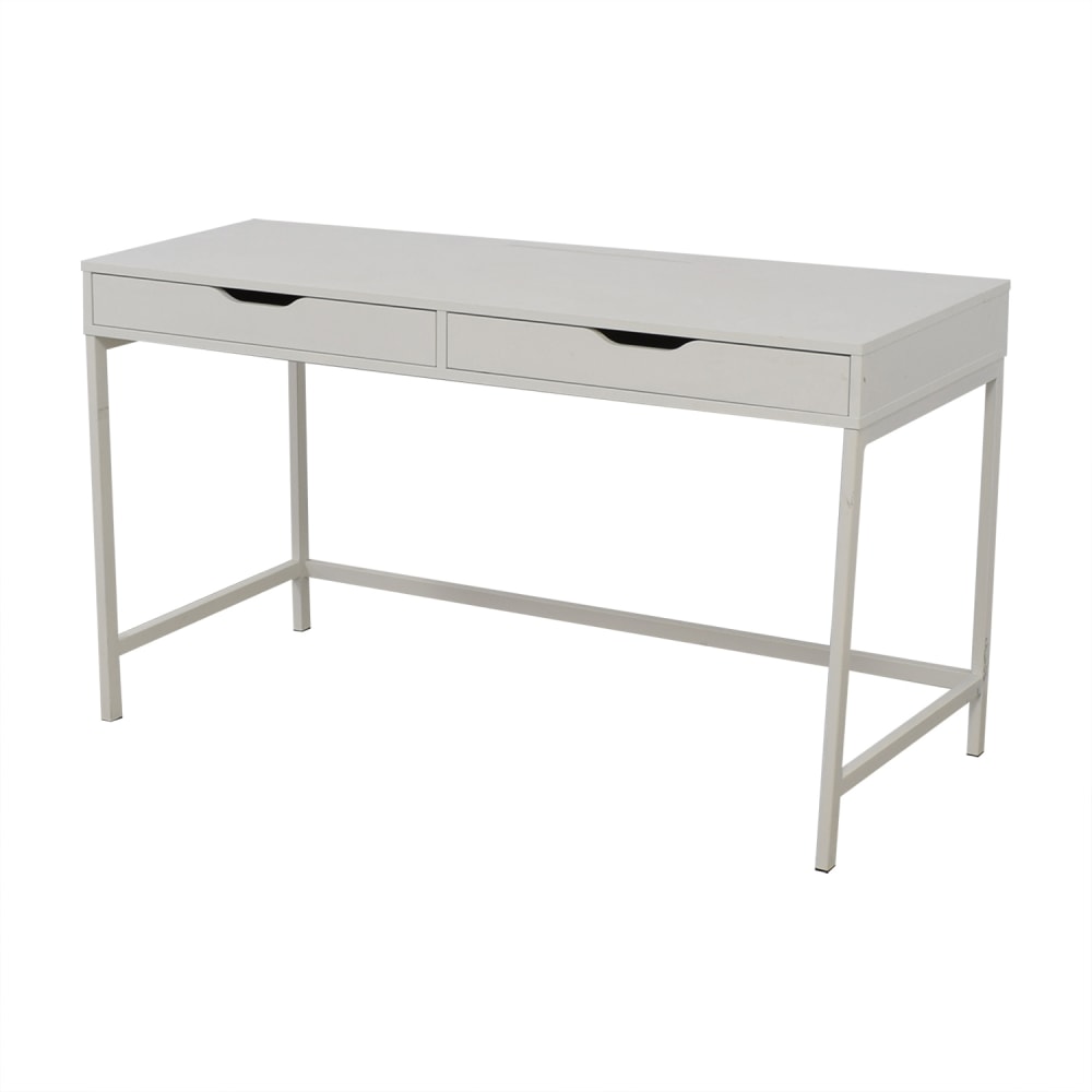 IKEA Alex White Two Drawer Desk | 69% Off | Kaiyo