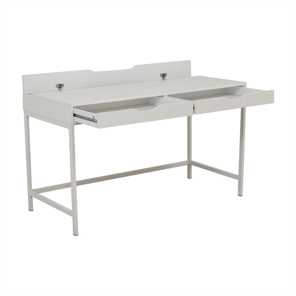 IKEA Alex White Two Drawer Desk | 69% Off | Kaiyo