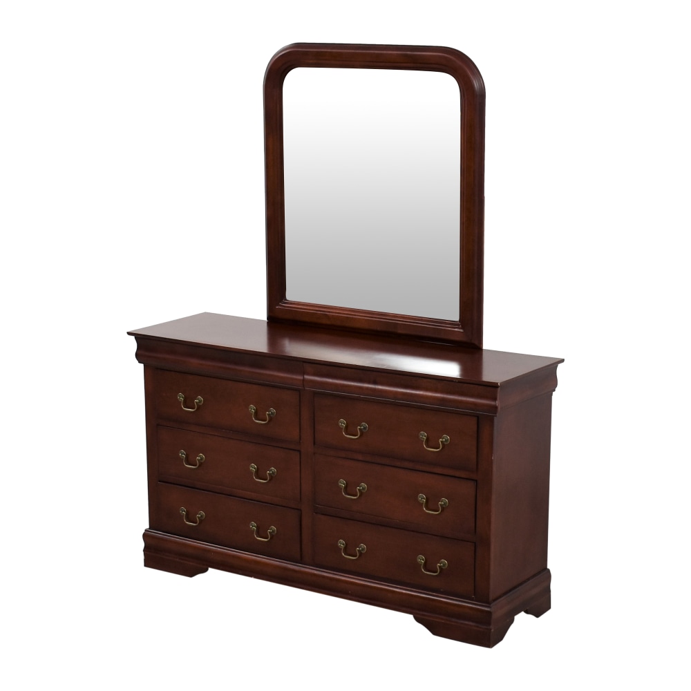 Louis Phillipe 3 Drawer Nightstand (Cherry) by Glory