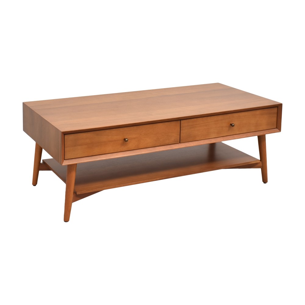 West Elm Mid Century Storage Coffee Table Second Hand 