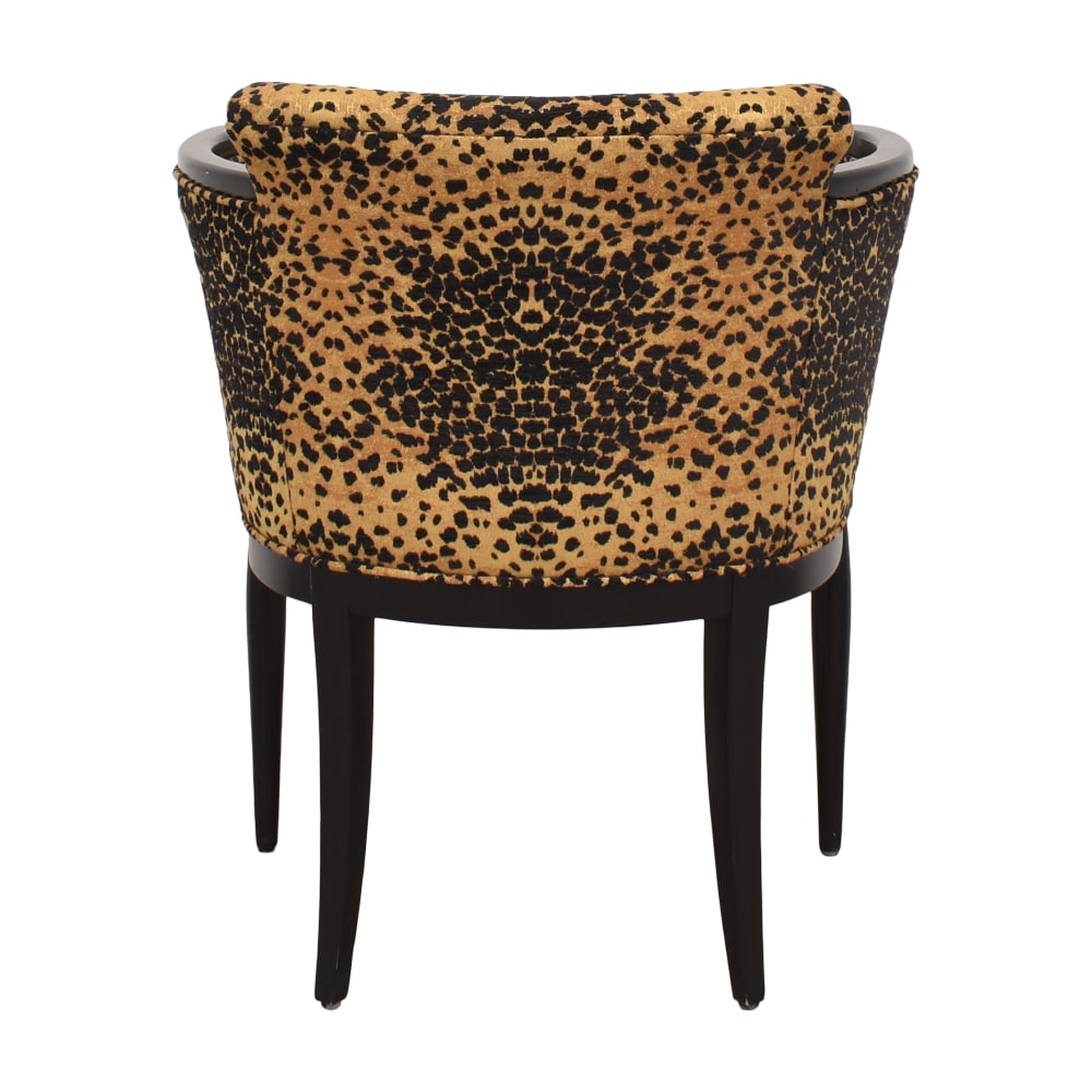 Animal Print Accent Chair Used 