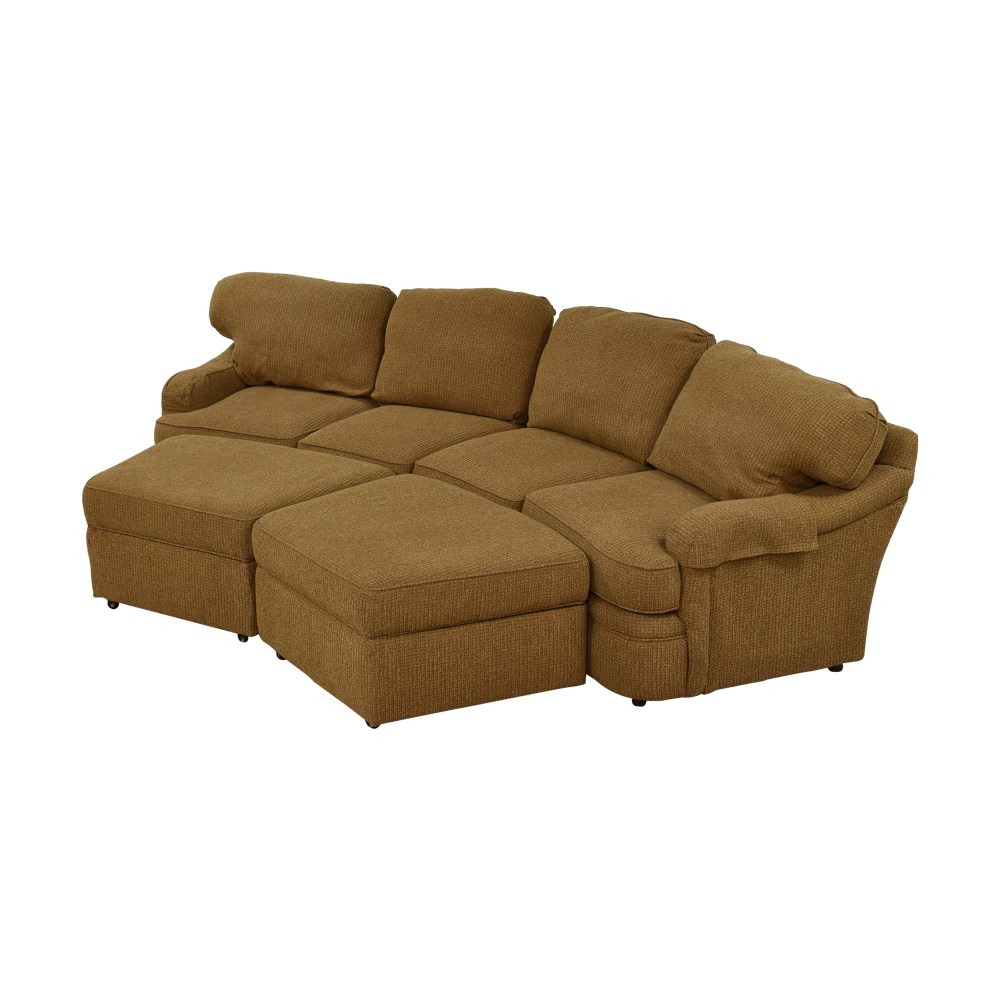 85 Off Clayton Marcus Clayton Marcus Curved Sectional Sofas