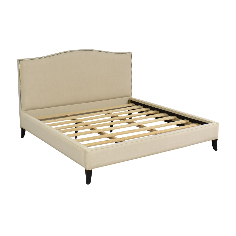 Crate & Barrel Crate & Barrel Colette Upholstered King Size Bed Beds