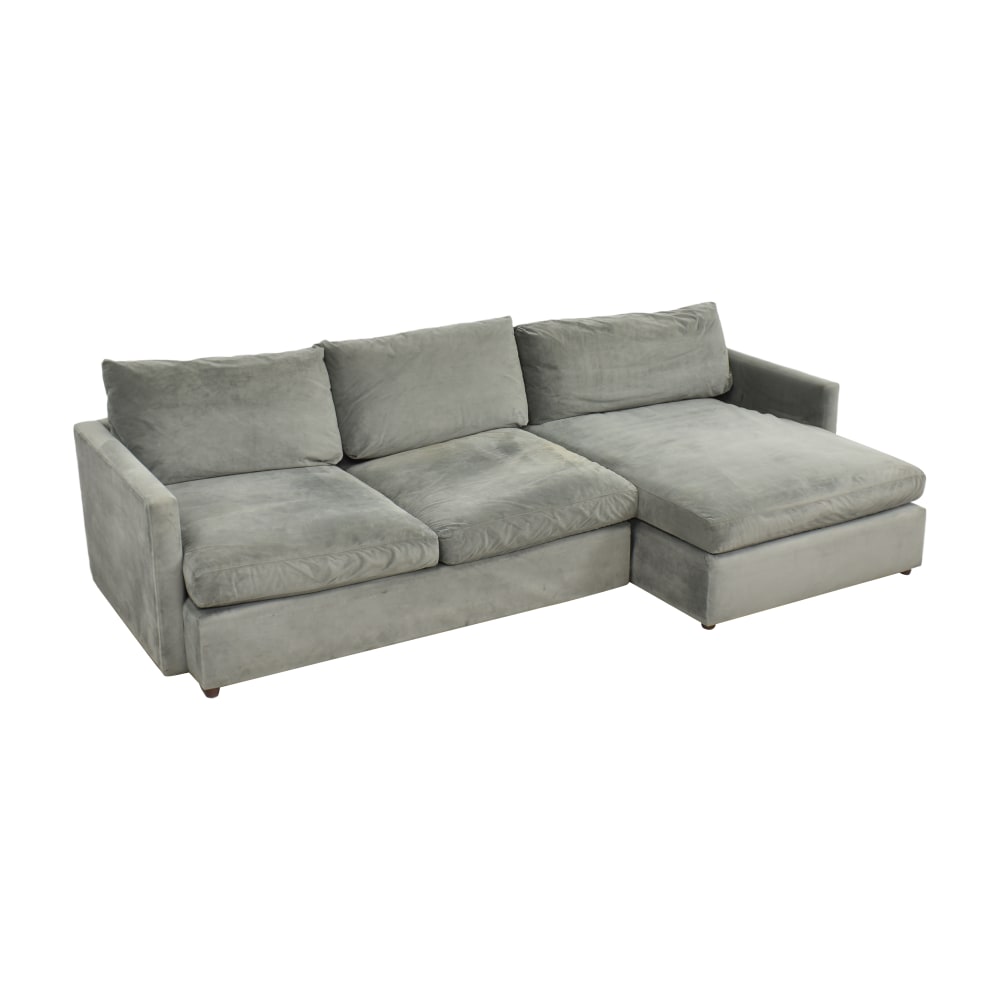 Asociación Círculo de rodamiento sexo 81% OFF - Crate & Barrel Crate & Barrel Lounge Deep Two Piece Sectional  Sofa / Sofas