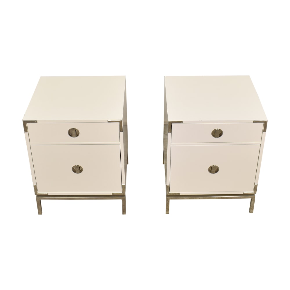 buy West Elm Malone Campaign Nightstands West Elm