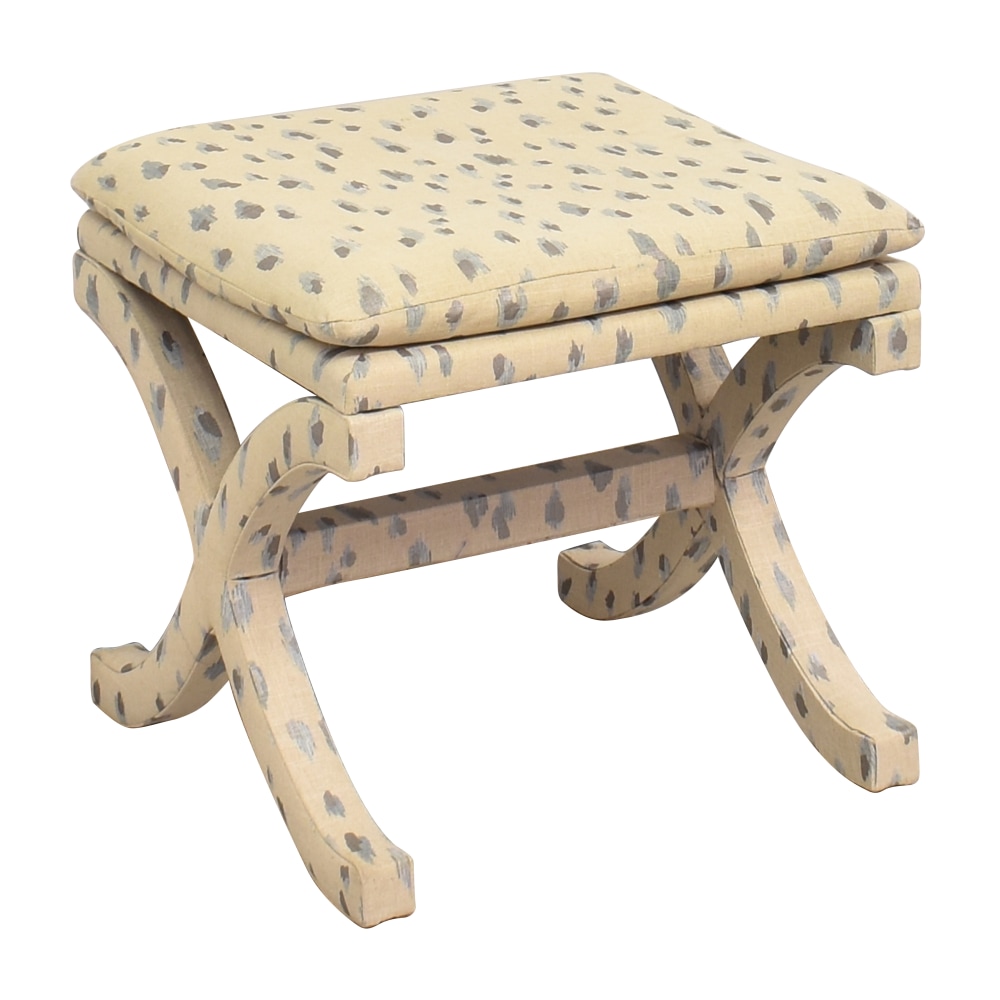 Cecily Tufted Stool & Bench Cushion Natural Linen - Ballard Designs