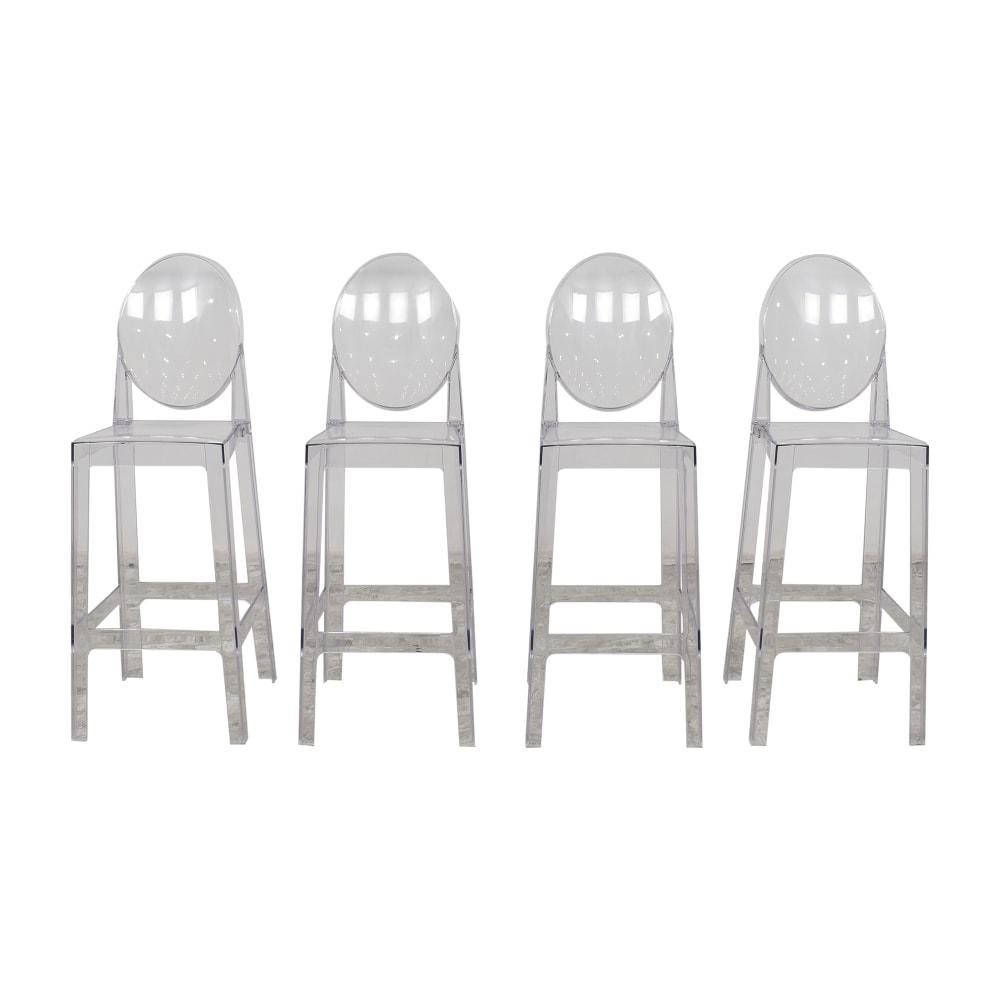 2xhome Ghost-Style Bar Stools / Stools