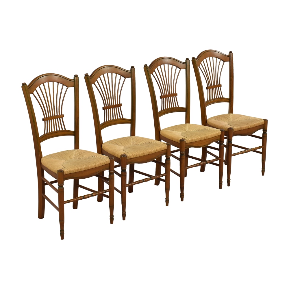 Bernhardt Wheat Back Dining Chairs, 77% Off