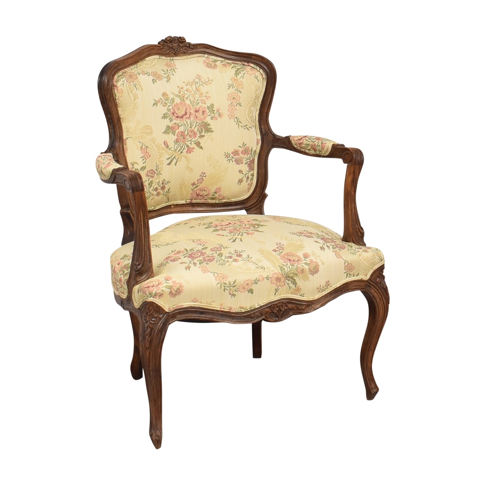 Vintage Louis XV Style Fauteuil or Arm Chair 