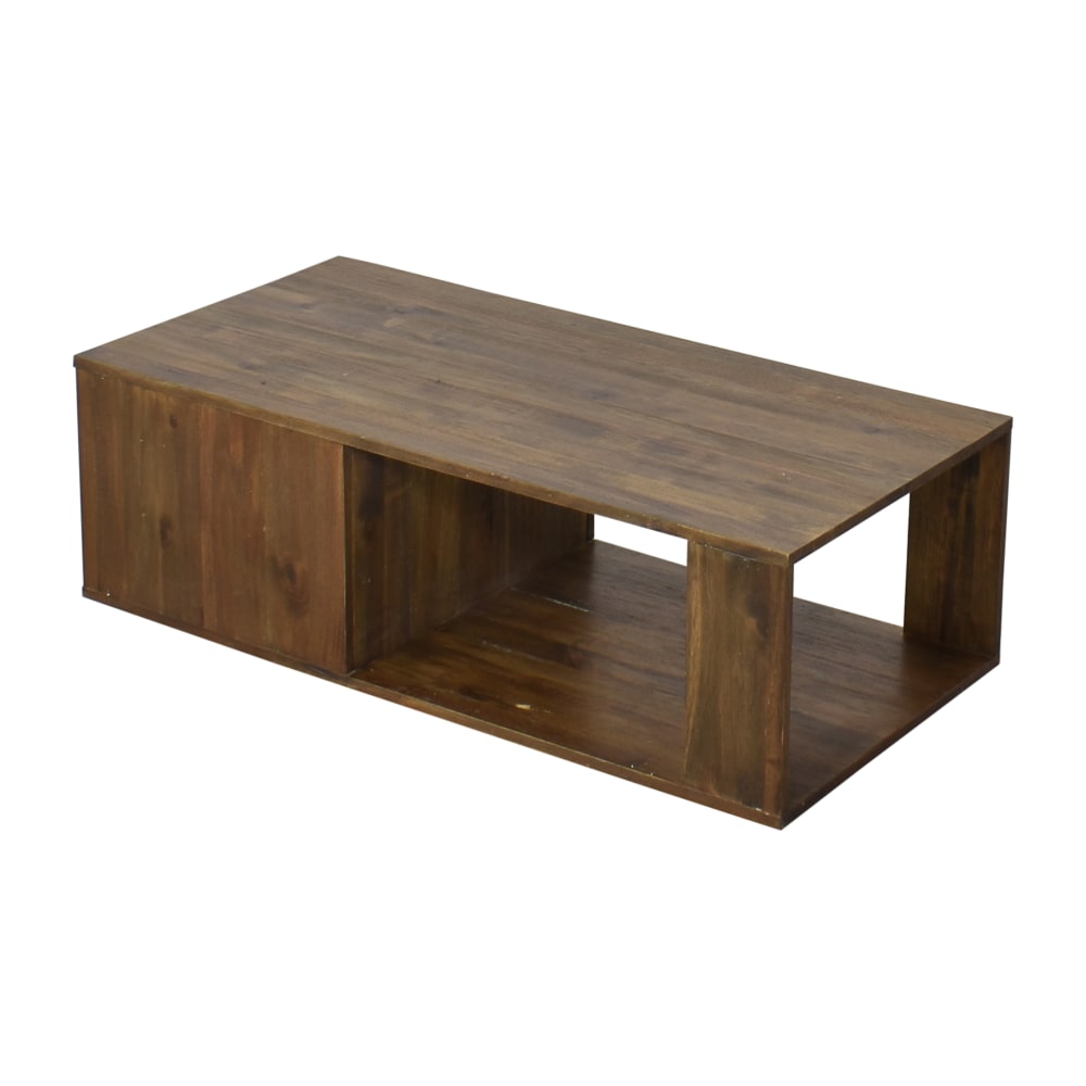 Second Hand West Elm Modern Storage Coffee Table 