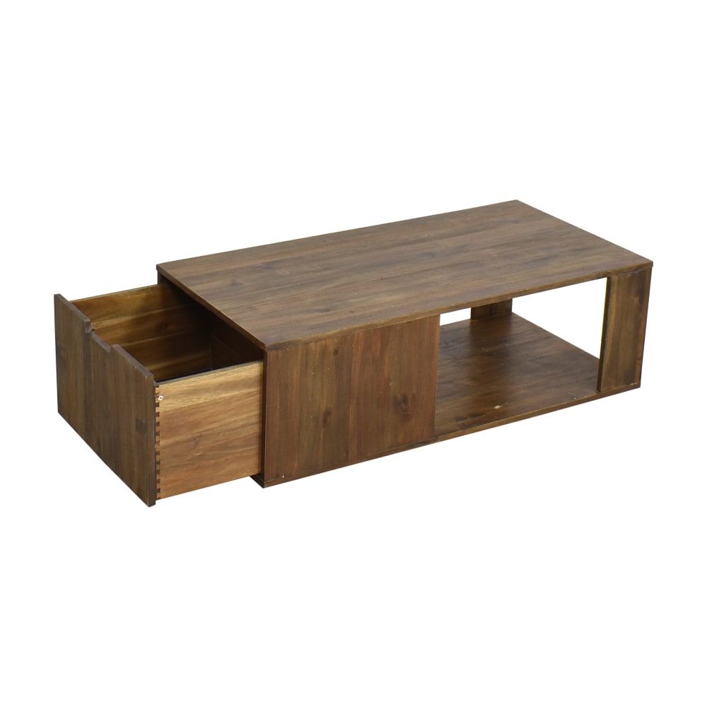 Used West Elm Modern Storage Coffee Table 