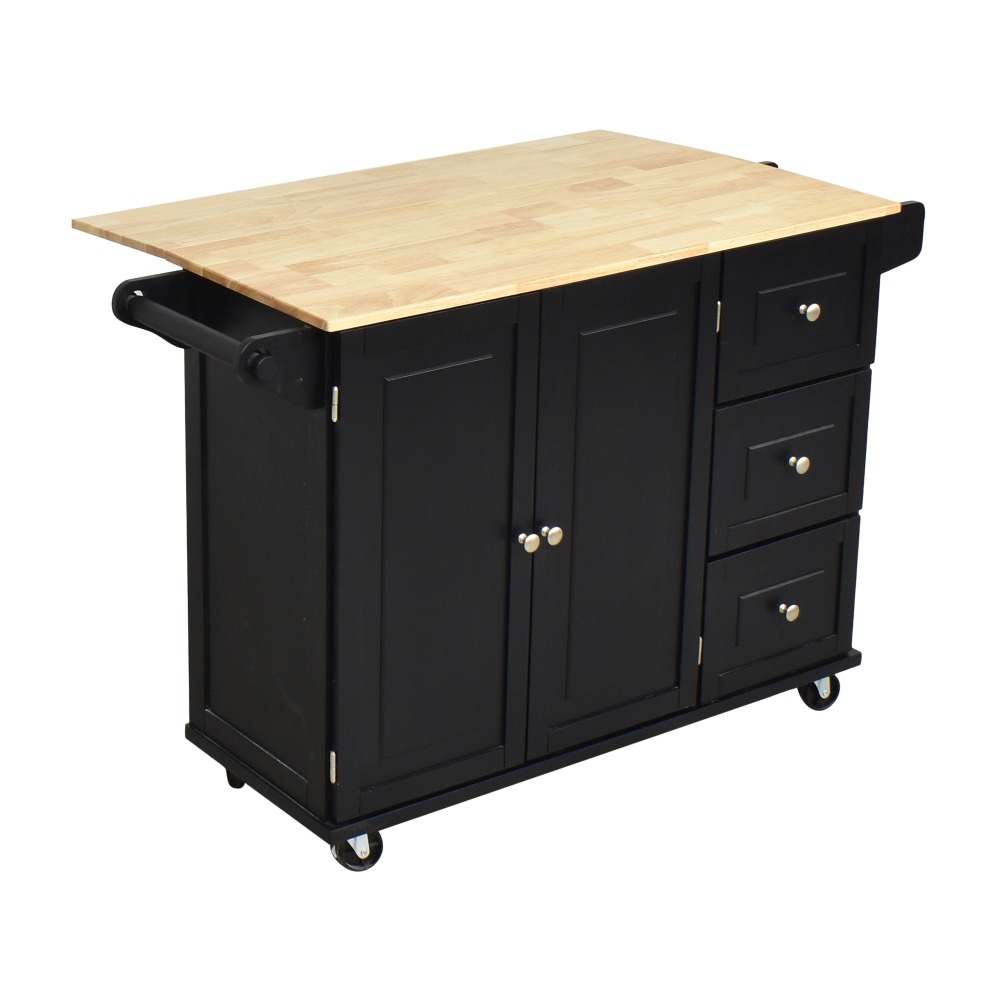 17% OFF - Bed Bath & Beyond Bed Bath & Beyond Rolling Drop-Leaf Kitchen ...