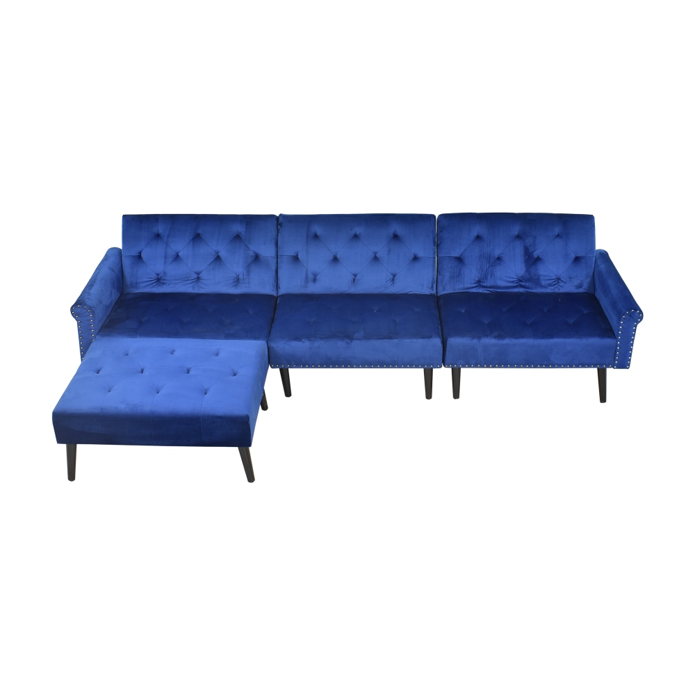 Wayfair Wayfair Modern Tufted Sleeper Sectional  for sale