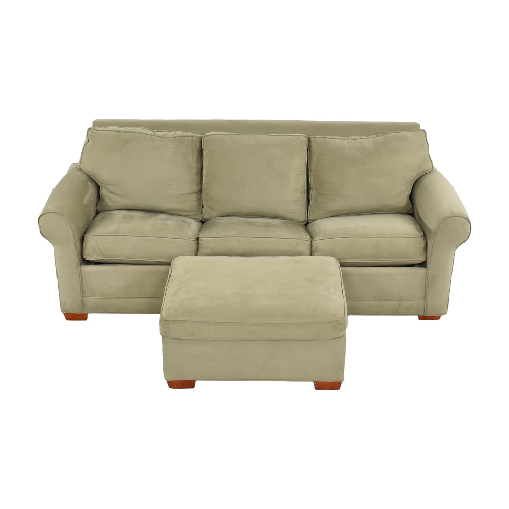 Raymour & Flanigan Fresno Sofa Bed with Ottoman | 79% Off | Kaiyo