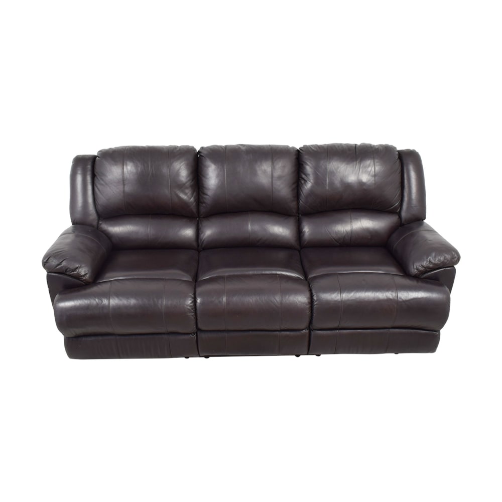 Ashley Furniture Ashley Furniture Black Leather Reclining Couch nj