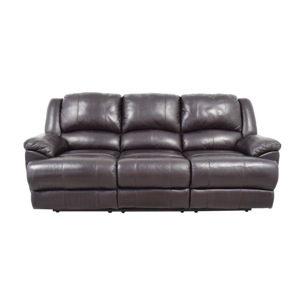 Ashley Furniture Ashley Furniture Black Leather Reclining Couch