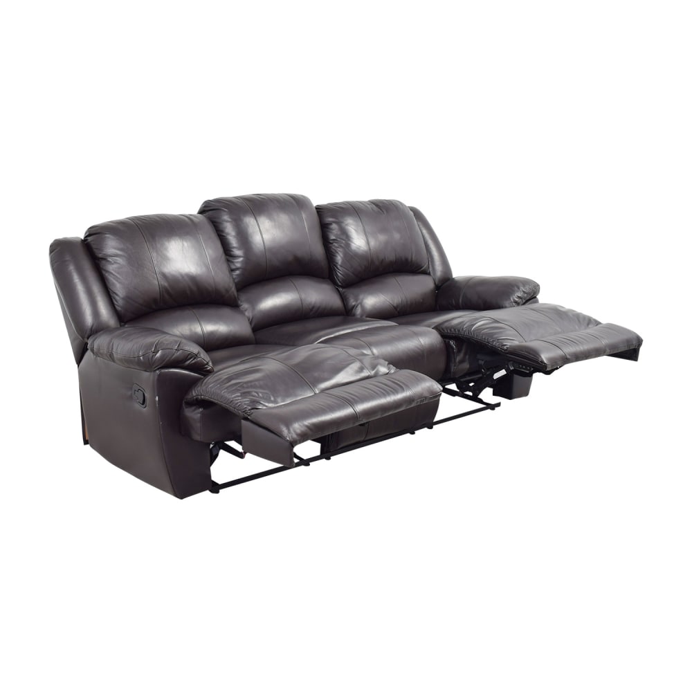 Ashley Furniture Ashley Furniture Black Leather Reclining Couch price