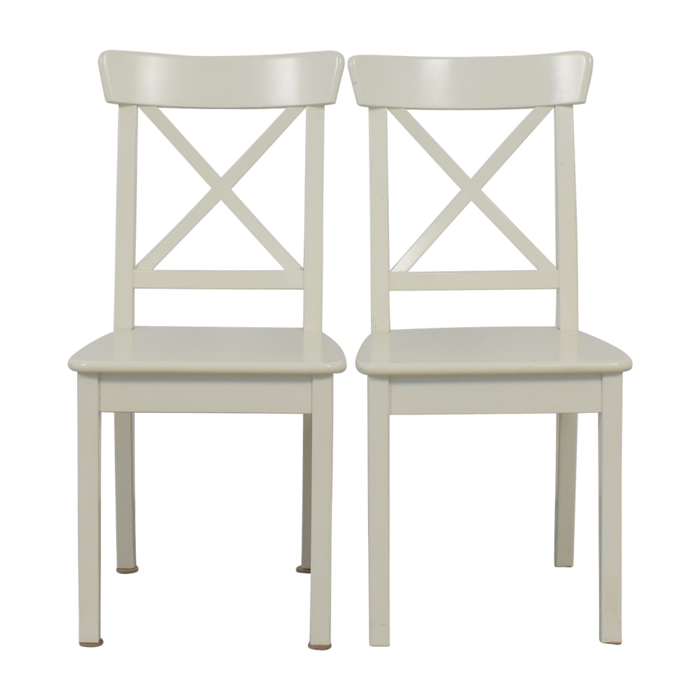 off white ikea chair