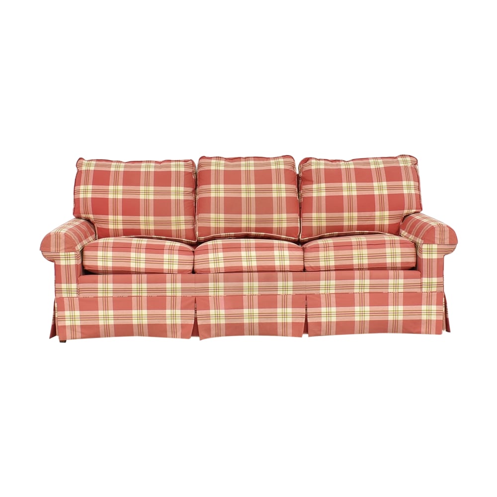 Traditional Plaid Sofa By Masterfield
