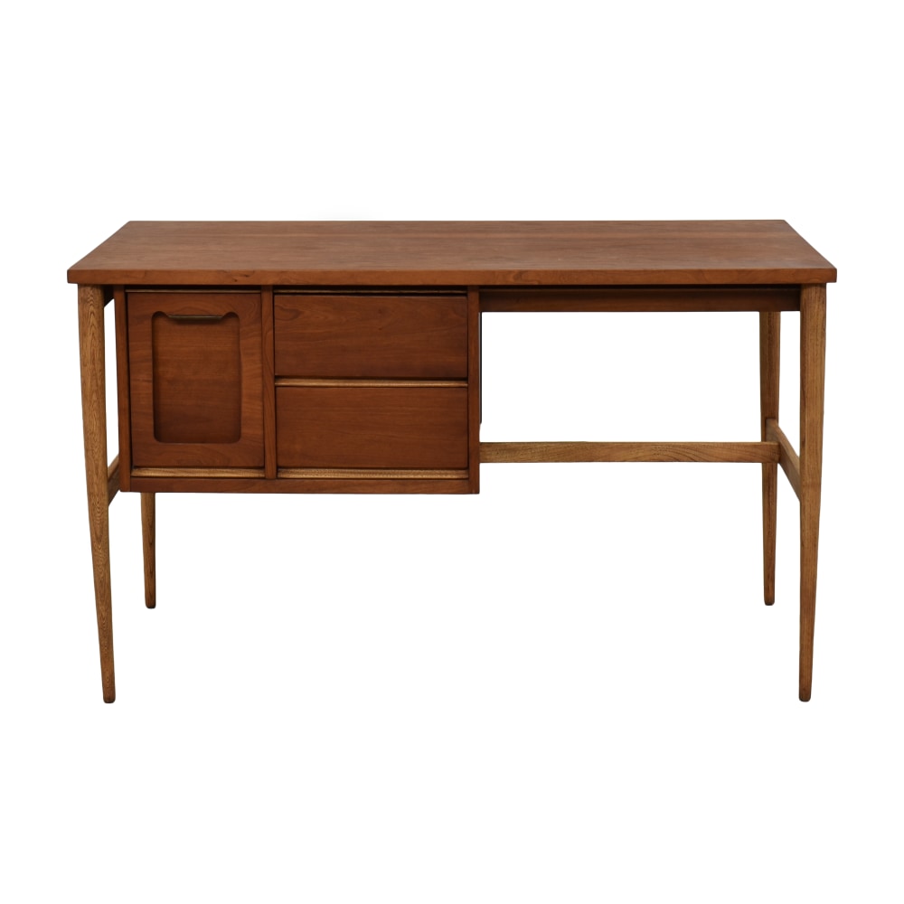 Basset Furniture Vintage Mid-Century Modern Office Desk | 43% Off | Kaiyo