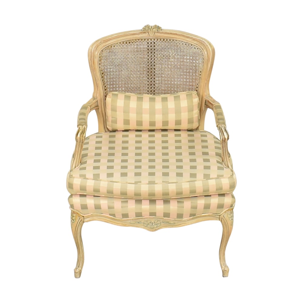  Louis XV Provincial Cane Back Accent Chair  discount
