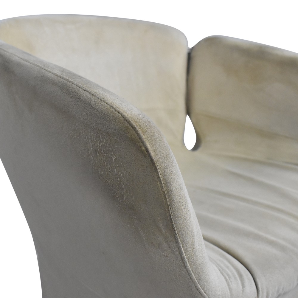 Bloomy Easy Chair in Olive Green Leather by Patricia Urquiola for Moroso  for sale at Pamono