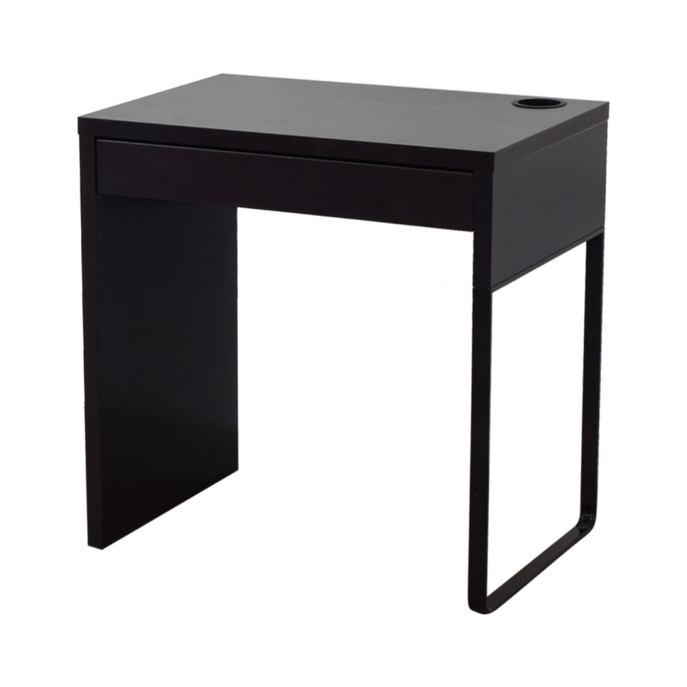 hoeveelheid verkoop Ga naar het circuit cafe 68% OFF - IKEA IKEA Micke Black Single Drawer Desk / Tables