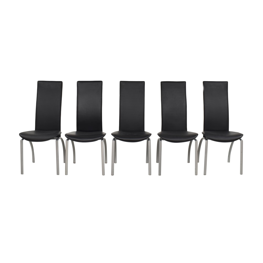 Second Hand Contemporary High Back Dining Chairs 
