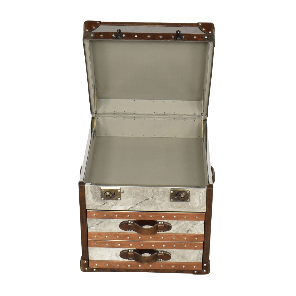 modern steamer trunk