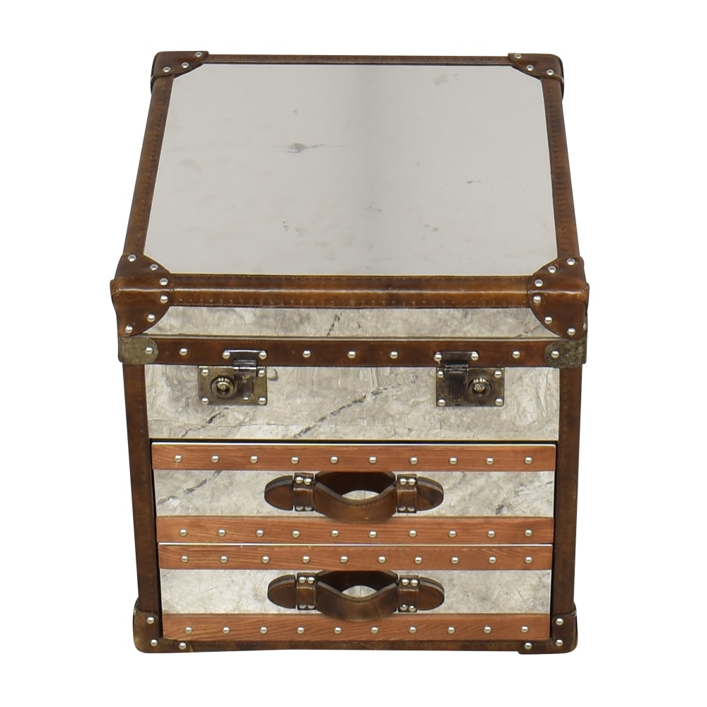 Andrew Martin Livingstone Vintage Steamer Trunk, 78% Off