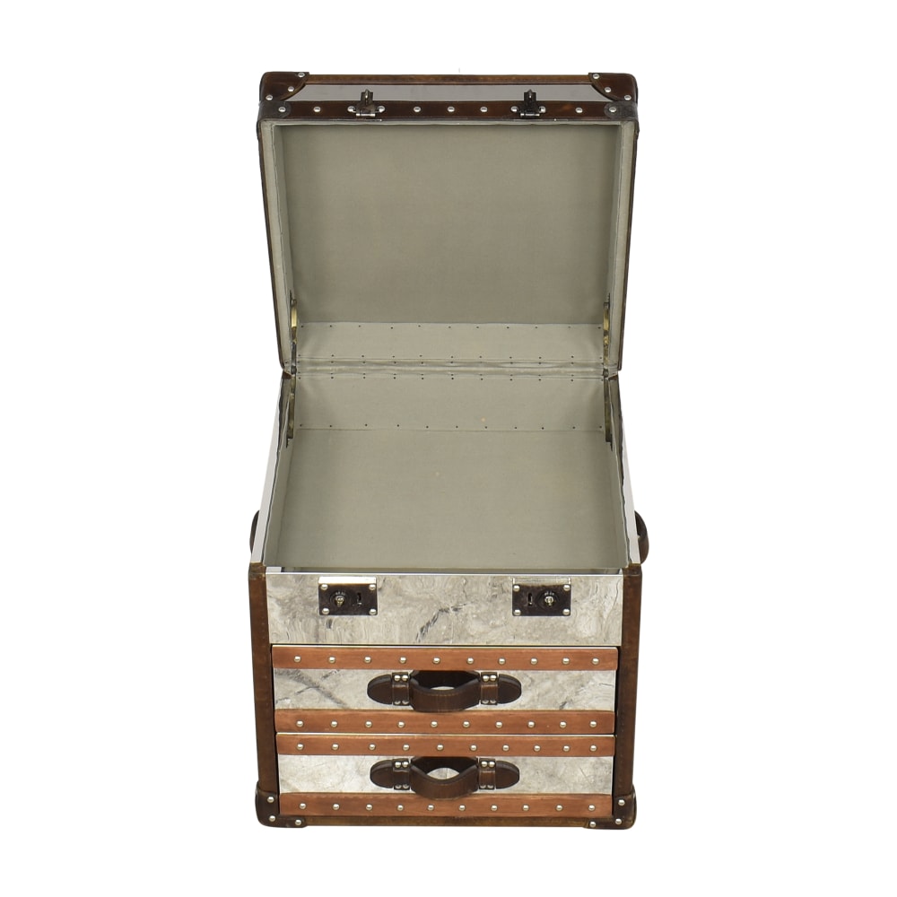 Andrew Martin Livingstone Vintage Steamer Trunk, 78% Off