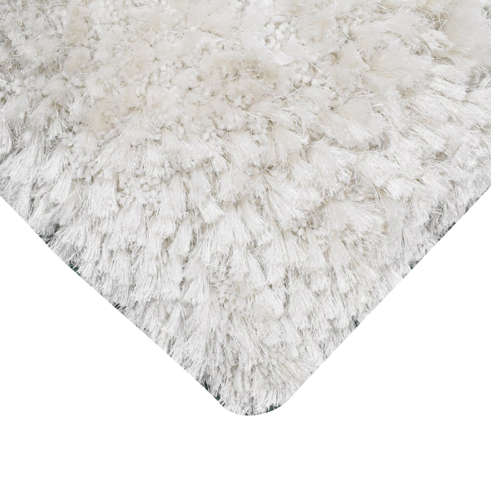 Tapis moderne beige uni shaggy Adore par Ligne Pure