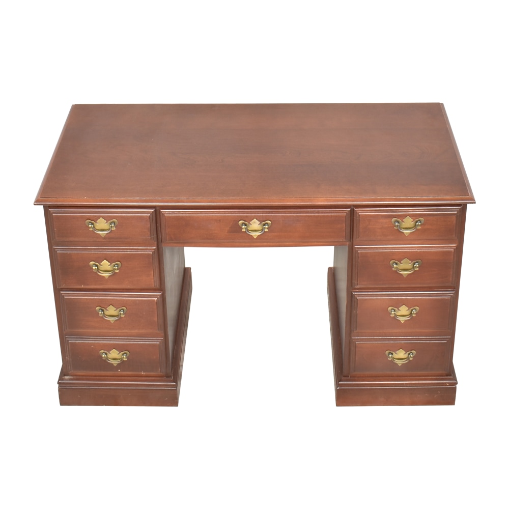 Broyhill Double Pedestal Executive Desk Used 