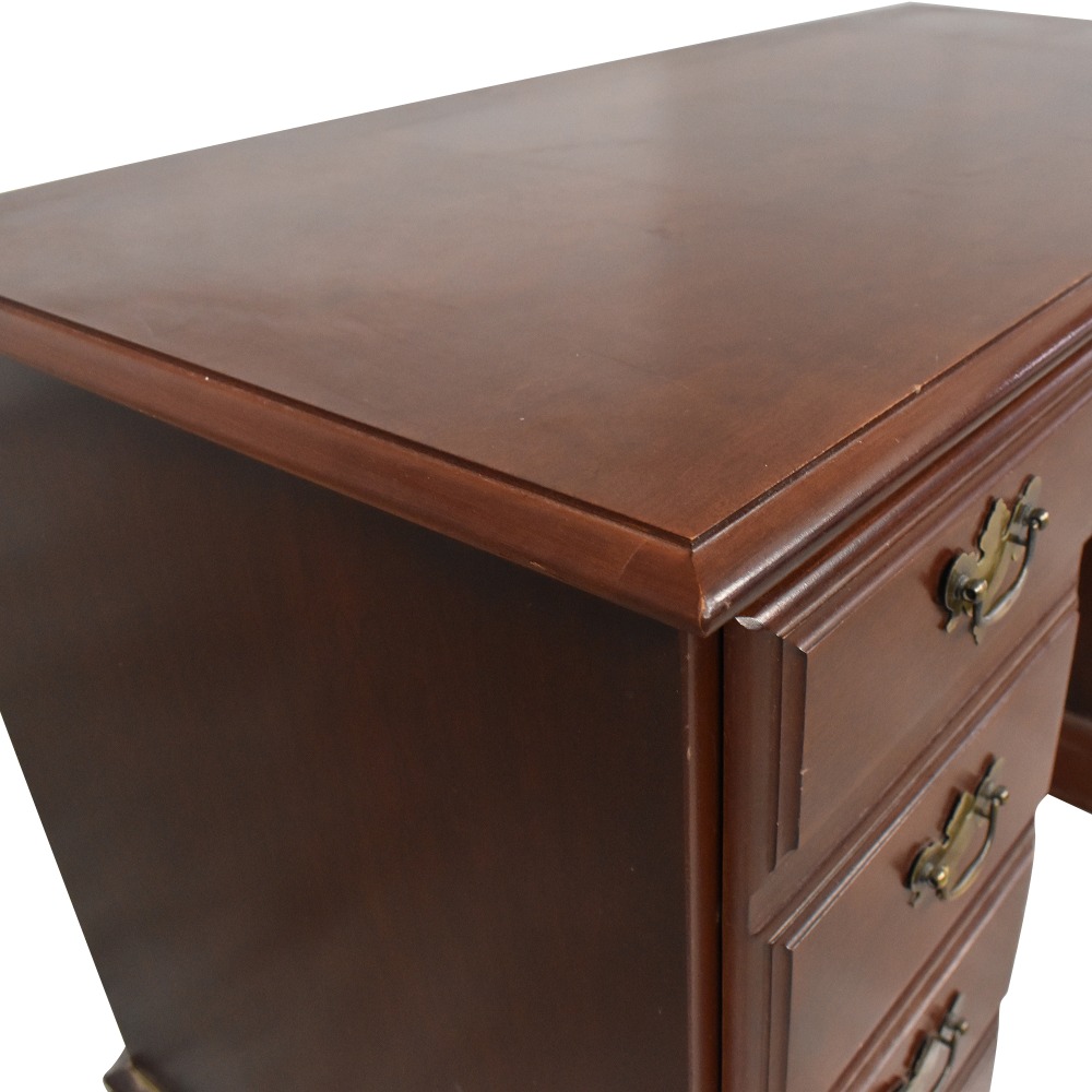 Second Hand Broyhill Double Pedestal Executive Desk 