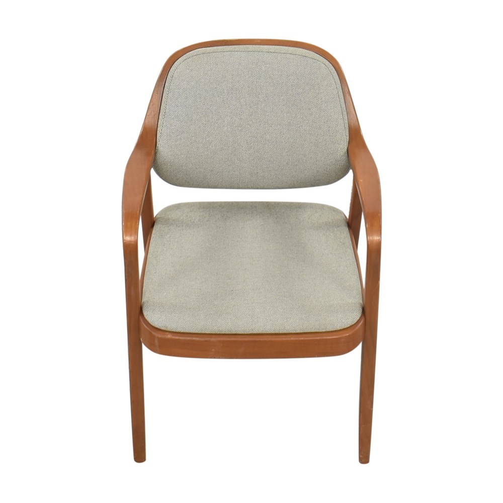 Knoll Knoll Vintage Don Pettit Bentwood Armchair gray