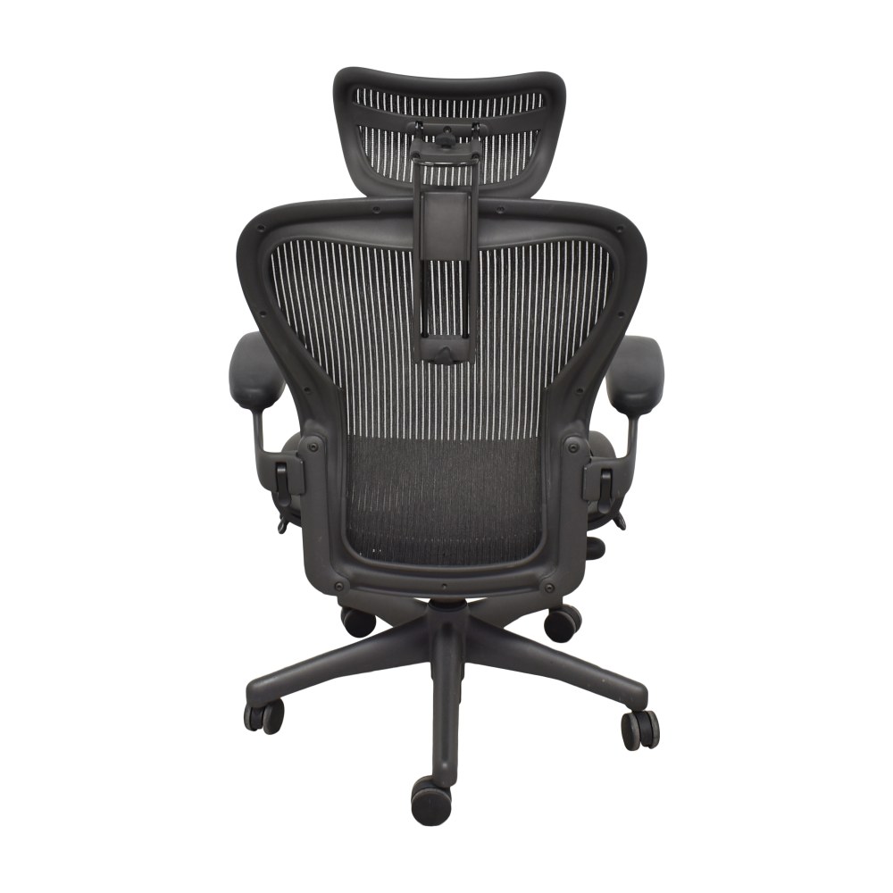 OFF - Herman Herman Miller Aeron Chair with Headrest Chairs