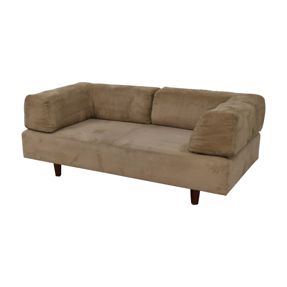 West Elm Beige Sofa with Removable Back Cushions, 61% Off